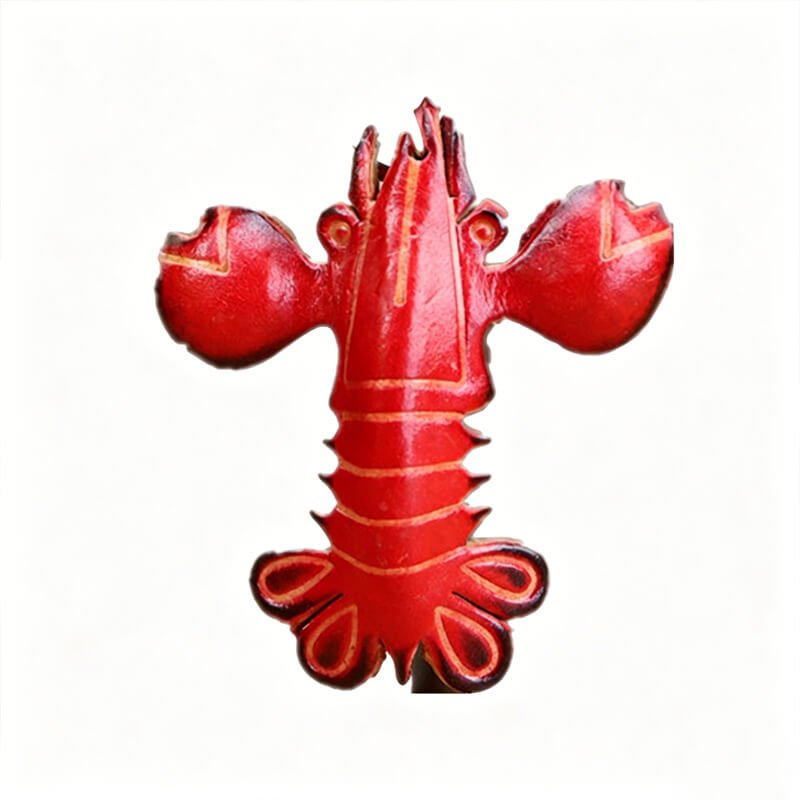 Cute Lobster Leather Bag Charm – Babylon Leather - Babylon LeatherBabylon LeatherLLZ125-Red
