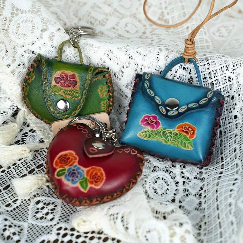 Cute Mini Bag Shaped Leather Charm – Babylon Leather - Babylon LeatherBabylon LeatherLL51-Green
