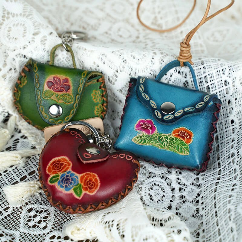 Cute Mini Bag Shaped Leather Charm – Babylon Leather - Babylon LeatherBabylon LeatherLL51-Green