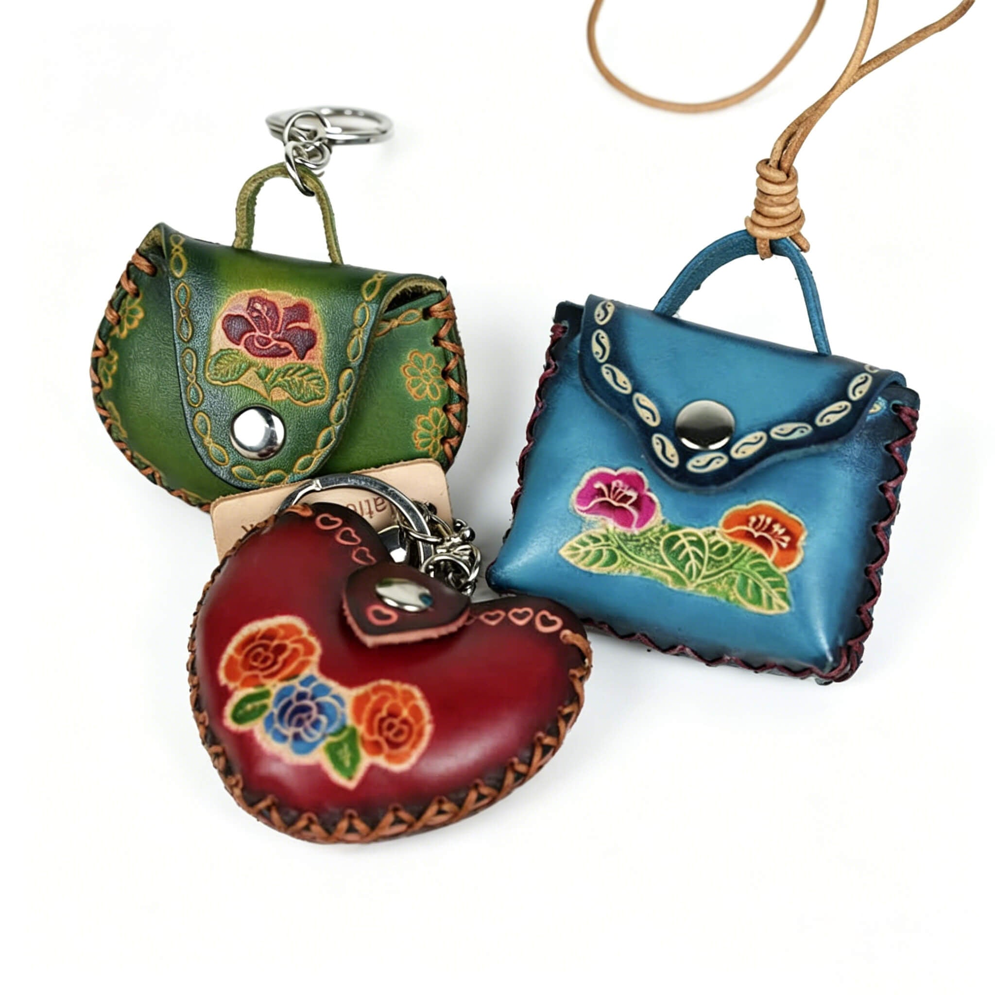 Cute Mini Bag Shaped Leather Charm – Babylon Leather - Babylon LeatherBabylon LeatherLL51-Green
