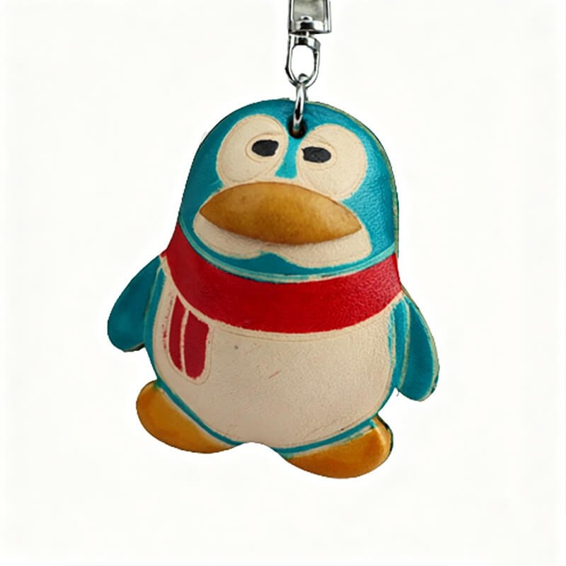 Cute Penguin Leather Bag Charm – Babylon Leather - Babylon LeatherBabylon LeatherLLZ59-Blue