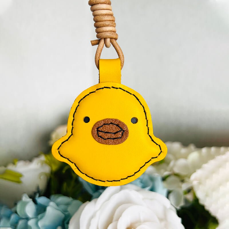 Cute Yellow Duck Keychain DIY Kit – Babylon Leather - Babylon LeatherBabylon LeatherSG19-Yellow