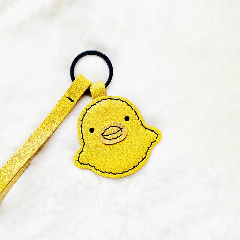 Cute Yellow Duck Keychain DIY Kit – Babylon Leather - Babylon LeatherBabylon LeatherSG19-Yellow