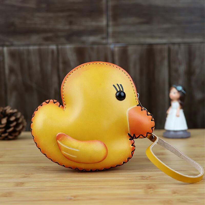 Cute Yellow Duck - Shaped Leather Coin Purse – Babylon Leather - Babylon LeatherBabylon LeatherLLZ29-Top Handle