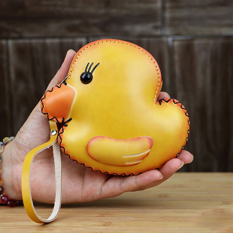 Cute Yellow Duck - Shaped Leather Coin Purse – Babylon Leather - Babylon LeatherBabylon LeatherLLZ29-Top Handle