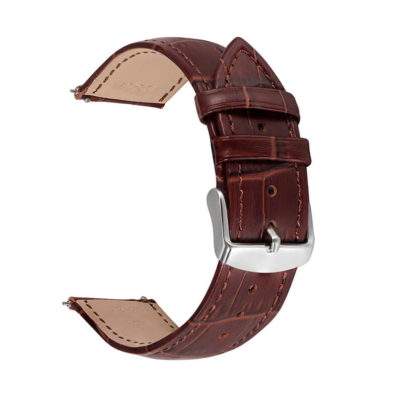 Bamboo-Textured Top Grain Leather Quick Release Watch Strap for Huawei GT2, Honor and Amazfit – Babylon Leather