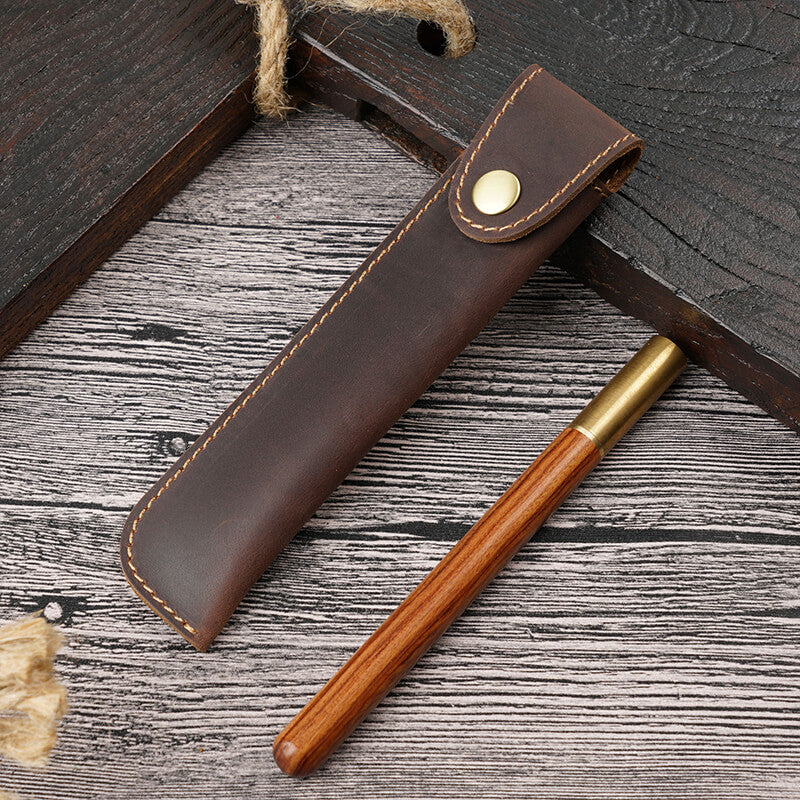 Wrap-Style Pen Sleeve – Babylon Leather