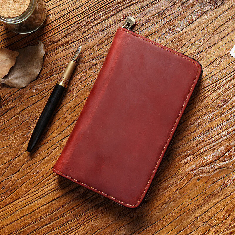 Slim Zip Leather Pencil Case – Babylon Leather