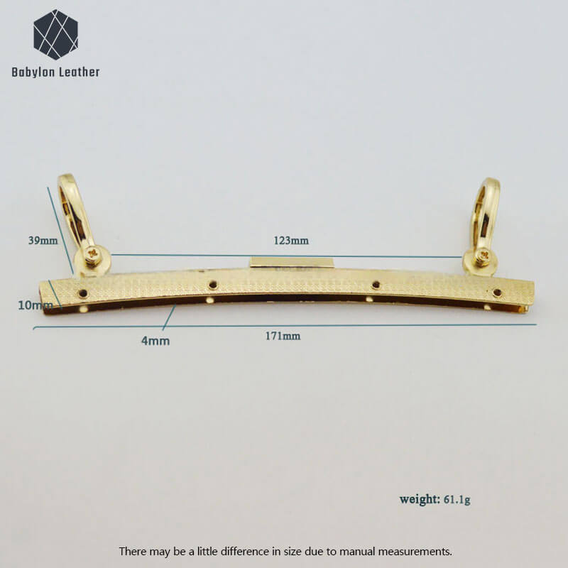 Delicate Creative Decoration Metal Handle 171*49mm-6 7/10"*1 9/10"（2 PACK） - Babylon LeatherBabylon LeatherMH-100