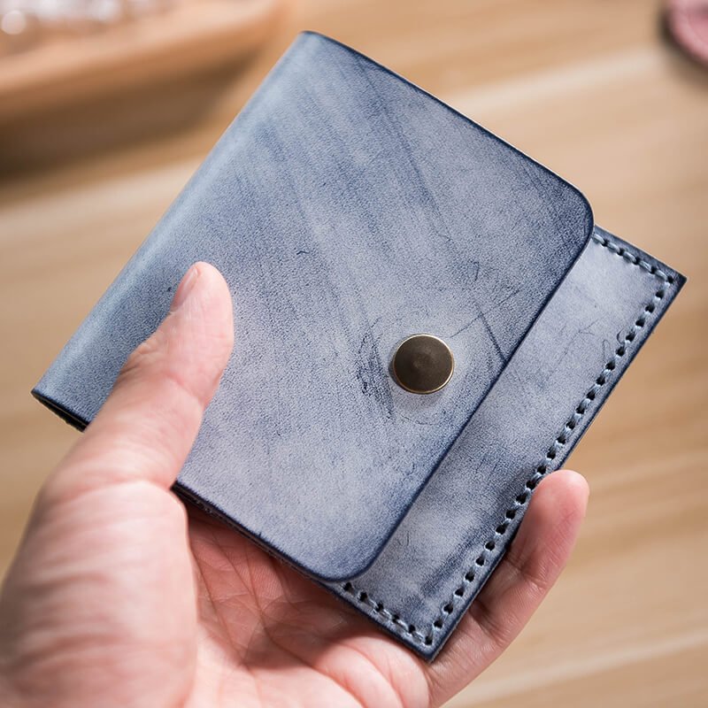 DIY Card Case Leather Front Pocket – Babylon Leather - Babylon LeatherBabylon LeatherLZ22 - Black - Fog Wax Leather