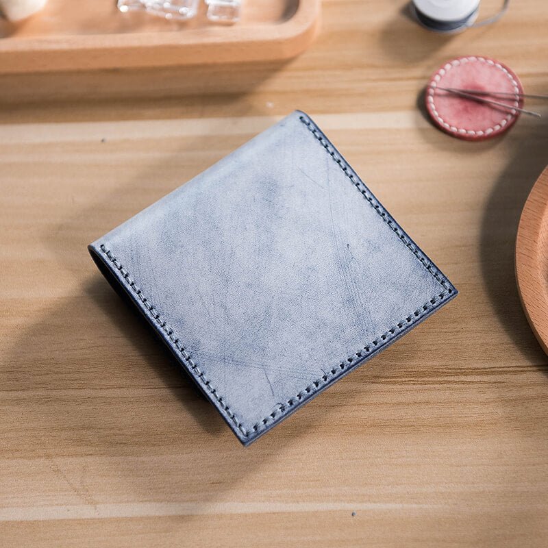 DIY Card Case Leather Front Pocket – Babylon Leather - Babylon LeatherBabylon LeatherLZ22 - Black - Fog Wax Leather