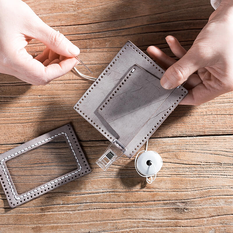 DIY Card Case Wallet Kit – Babylon Leather - Babylon LeatherBabylon LeatherLZ20 - Green