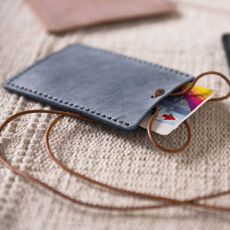 DIY Card Holder High Quality Kit – Babylon Leather - Babylon LeatherBabylon LeatherLZ25 - Black - Fog Wax Leather
