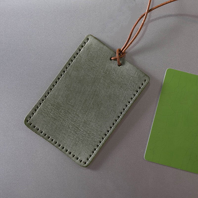 DIY Card Holder High Quality Kit – Babylon Leather - Babylon LeatherBabylon LeatherLZ25 - Green - Fog Wax Leather