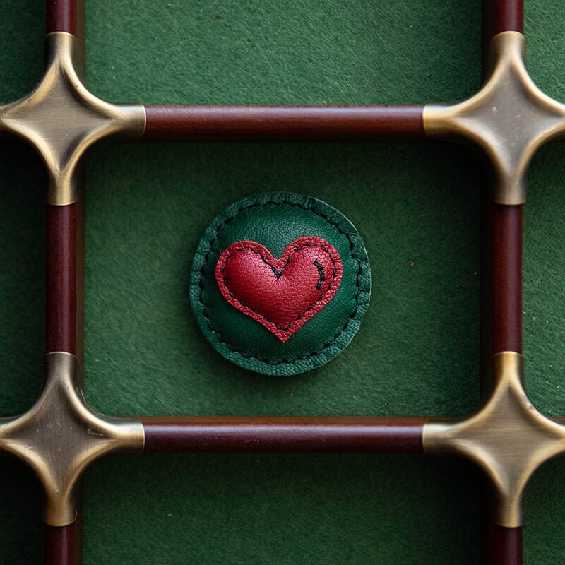 DIY Leather Smiley Fridge Magnet Kit – Babylon Leather - Babylon LeatherBabylon LeatherLZ85-Green-Magnetic Closure