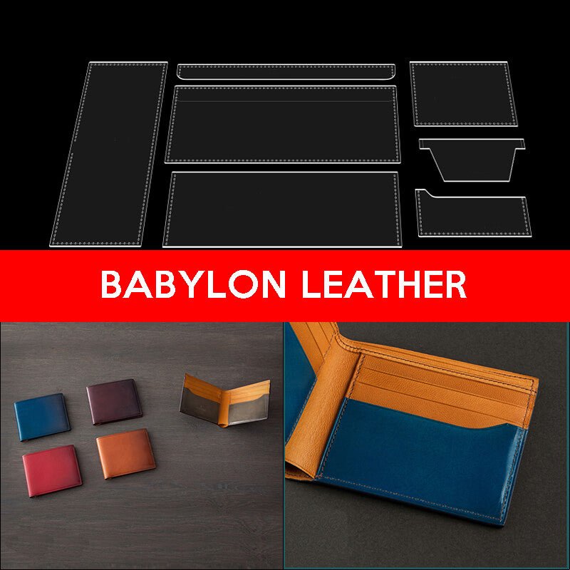 DIY Leather Wallet Pattern XBD - 07 - Babylon LeatherBabylon LeatherXBD-07-Kraft Board
