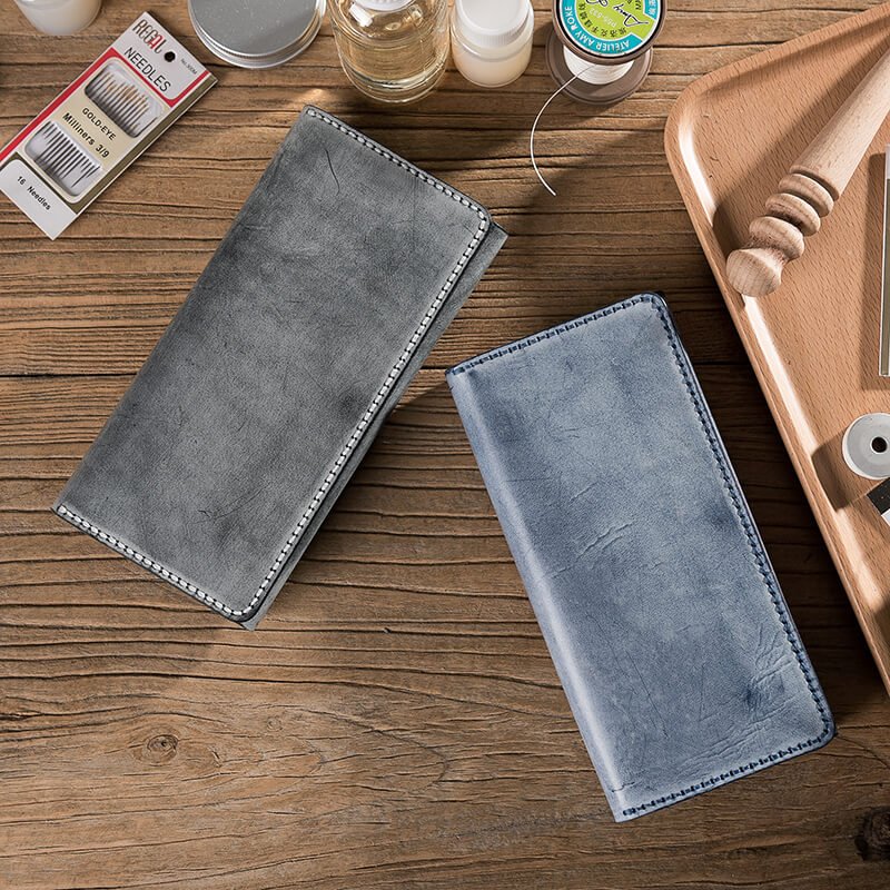 DIY Minimalist Leather Wallet for Mens – Babylon Leather - Babylon LeatherBabylon LeatherLZ10 - Green & Red - Fog Wax Leather