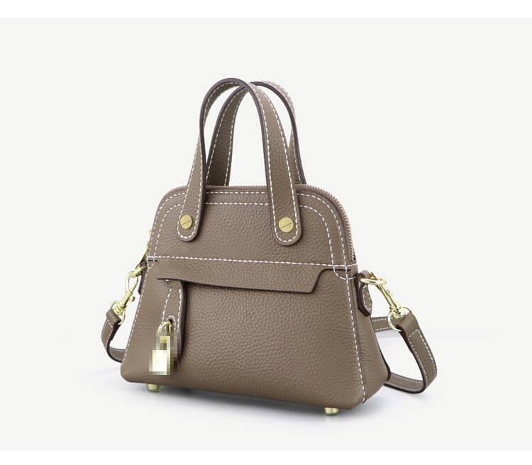 Domed Satchel Handbag DIY Kit – Babylon Leather - Babylon LeatherBabylon LeatherSY45 - Matching Color - Lychee Pattern Leather - Brown