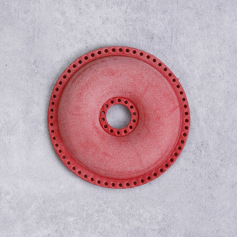 Donut-Shaped Veg Tanned Pre-Cut Leather Piece – Babylon Leather - Babylon LeatherBabylon LeatherPJ03-Red 1-Fog Wax Leather-1PCS