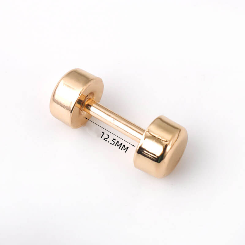 Double-Ended Screw Bar Connector - Babylon Leather - Babylon LeatherBabylon LeatherJY22-Gold-12.5mm