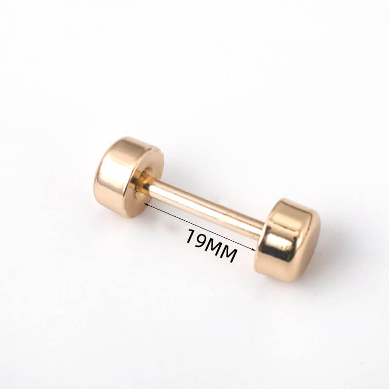 Double-Ended Screw Bar Connector - Babylon Leather - Babylon LeatherBabylon LeatherJY22-Gold-19mm