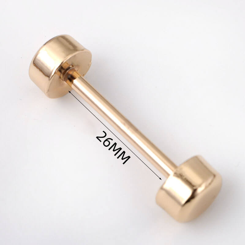 Double-Ended Screw Bar Connector - Babylon Leather - Babylon LeatherBabylon LeatherJY22-Gold-26mm
