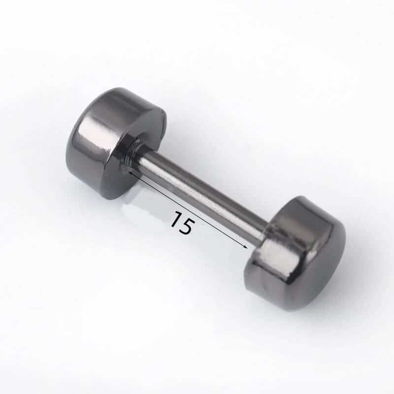 Double-Ended Screw Bar Connector - Babylon Leather - Babylon LeatherBabylon LeatherJY22-Gunmetal-15mm