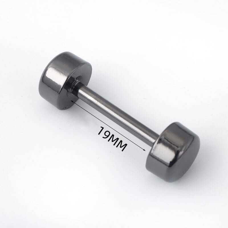 Double-Ended Screw Bar Connector - Babylon Leather - Babylon LeatherBabylon LeatherJY22-Gunmetal-19mm
