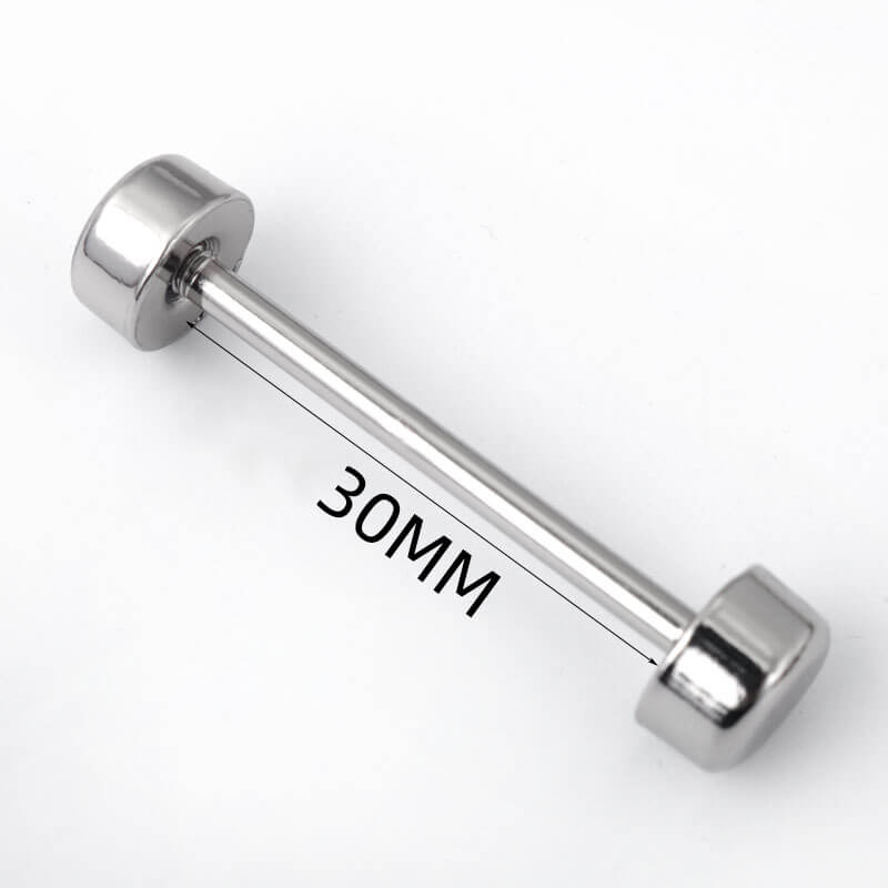 Double-Ended Screw Bar Connector - Babylon Leather - Babylon LeatherBabylon LeatherJY22-Silver-30mm