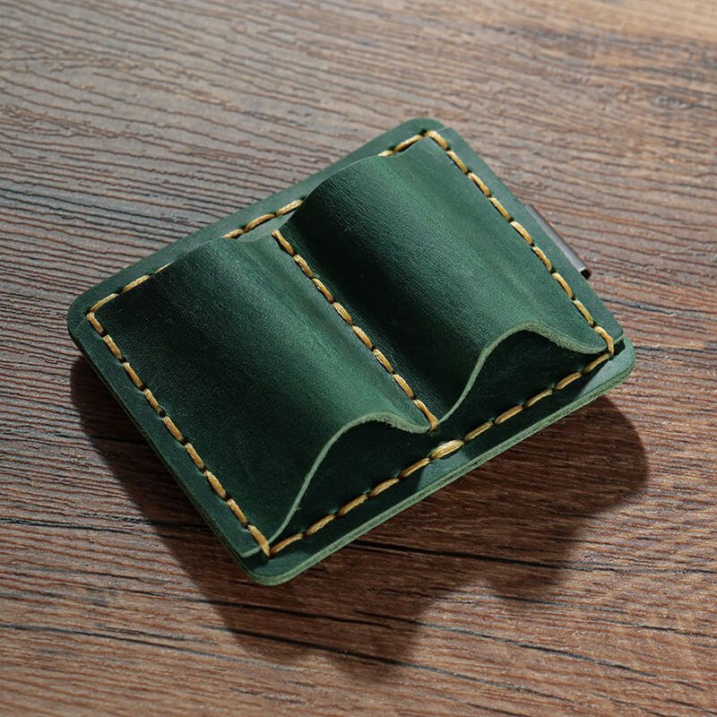 Double Pen Loop Traveler's Notebook – Babylon Leather - Babylon LeatherBabylon LeatherAN01-Dark Green
