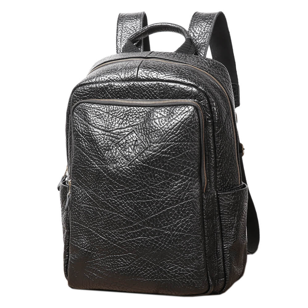 Durable Top Grain Leather Laptop Backpack for Travel – Babylon Leather - Babylon LeatherBabylon LeatherLJ101-Black
