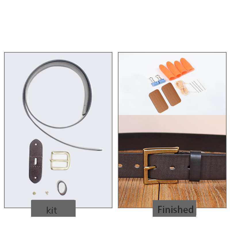 Men's Workwear Belt Veg Tanned Leather DIY Kit – Babylon Leather
