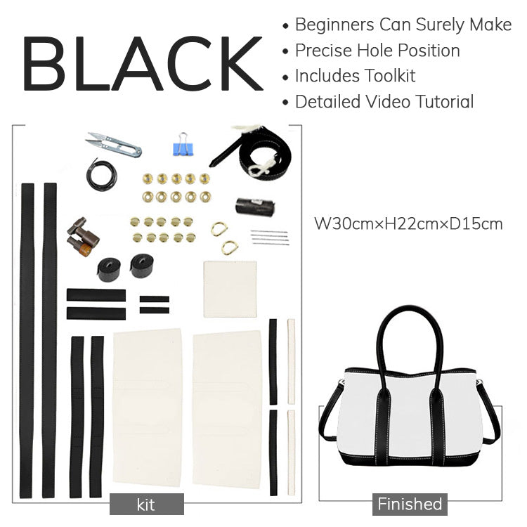 DIY Customizable Panel Garden Party Tote Bag Kit – Babylon Leather