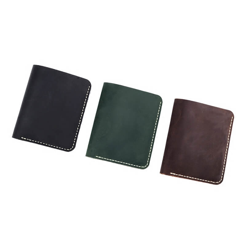 Slim Vertical Wallet Crazy Horse Leather DIY Kit – Babylon Leather
