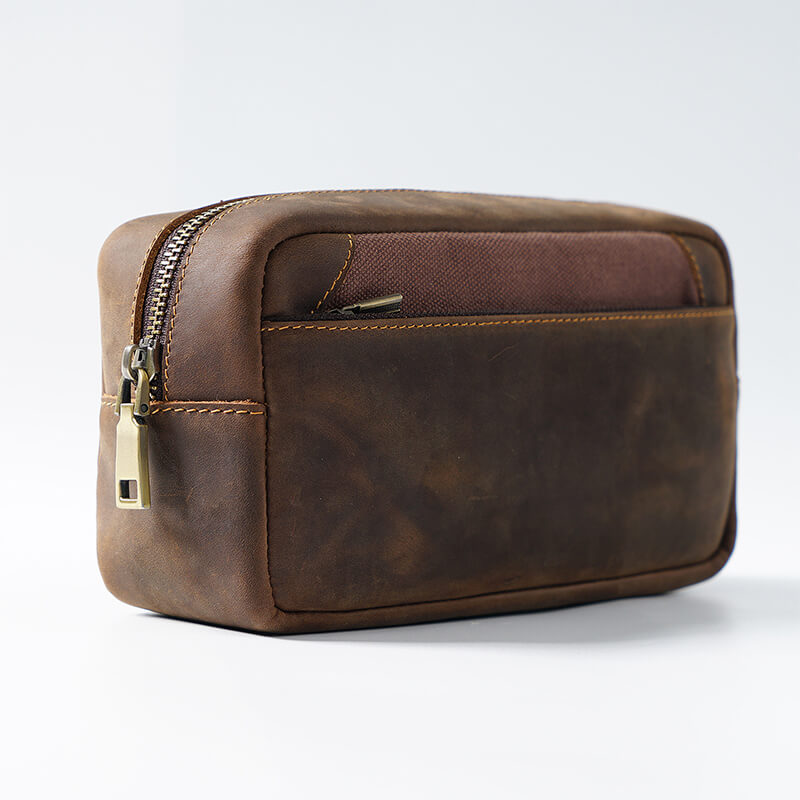 Large Leather Pencil Box with Flap – Babylon Leather