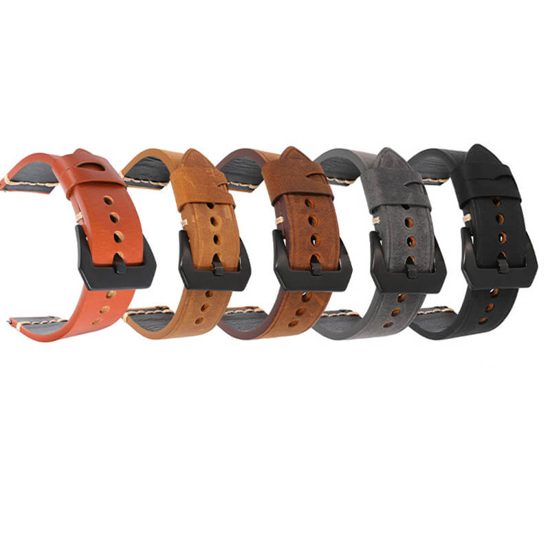 Crazy Horse Leather Quick Release Watch Strap, 20mm and 22mm – Babylon Leather