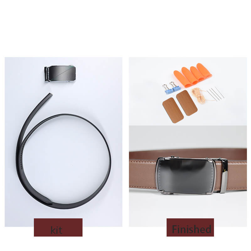 Men's Auto Buckle Belt Top Grain Leather DIY Kit – Babylon Leather