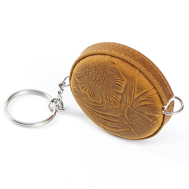 Vintage Leather Tape Measure Keychain – Babylon Leather