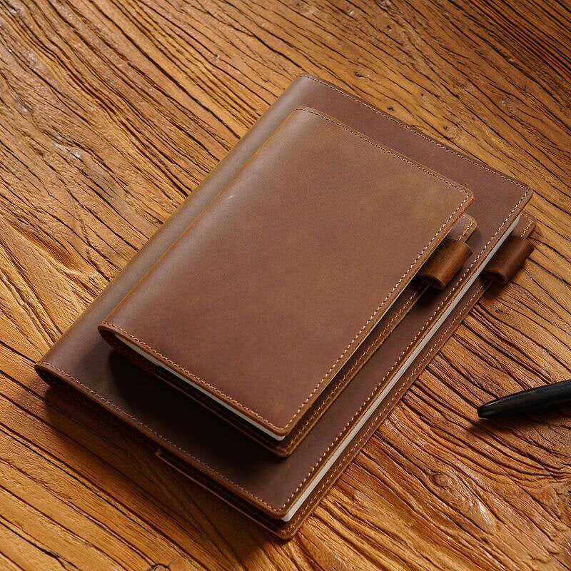 Crazy Horse Leather Notebook Cover A5 and A6 – Babylon Leather