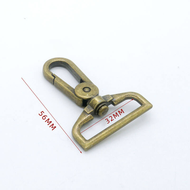 Wide Eye Swivel Snap Hook - Babylon Leather
