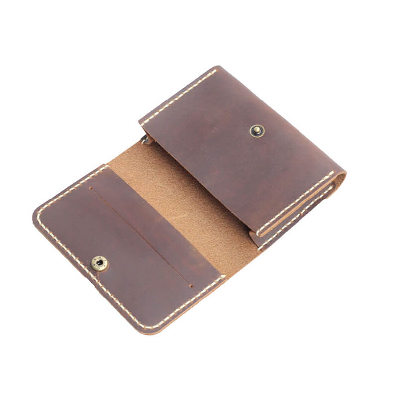 Large Card Coin Case Crazy Horse Leather DIY Kit – Babylon Leather