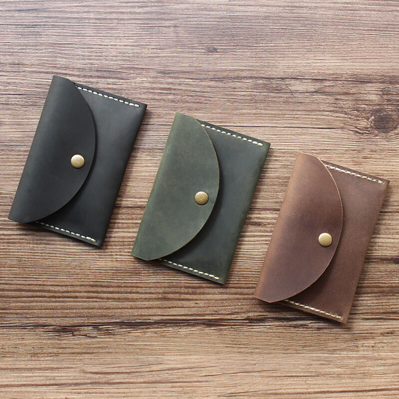 Mini Coin & Card Purse Crazy Horse Leather DIY Kit – Babylon Leather