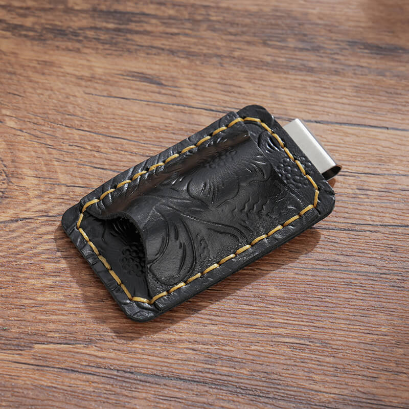 Embossed Pen Loop Traveler's Notebook – Babylon Leather - Babylon LeatherBabylon LeatherAN04-Black-1 pc