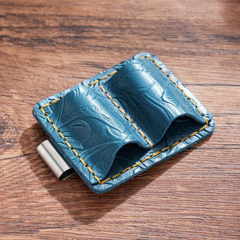 Embossed Pen Loop Traveler's Notebook – Babylon Leather - Babylon LeatherBabylon LeatherAN04-Blue-2 pcs