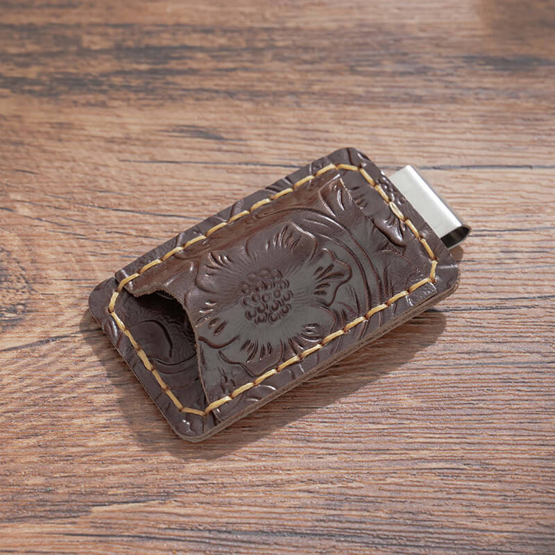 Embossed Pen Loop Traveler's Notebook – Babylon Leather - Babylon LeatherBabylon LeatherAN04-Coffee-1 pc