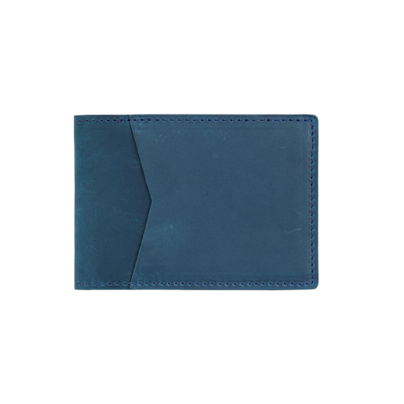 European Style License Holder – Babylon Leather - Babylon LeatherBabylon LeatherAN59-Blue-Crazy Horse Leather