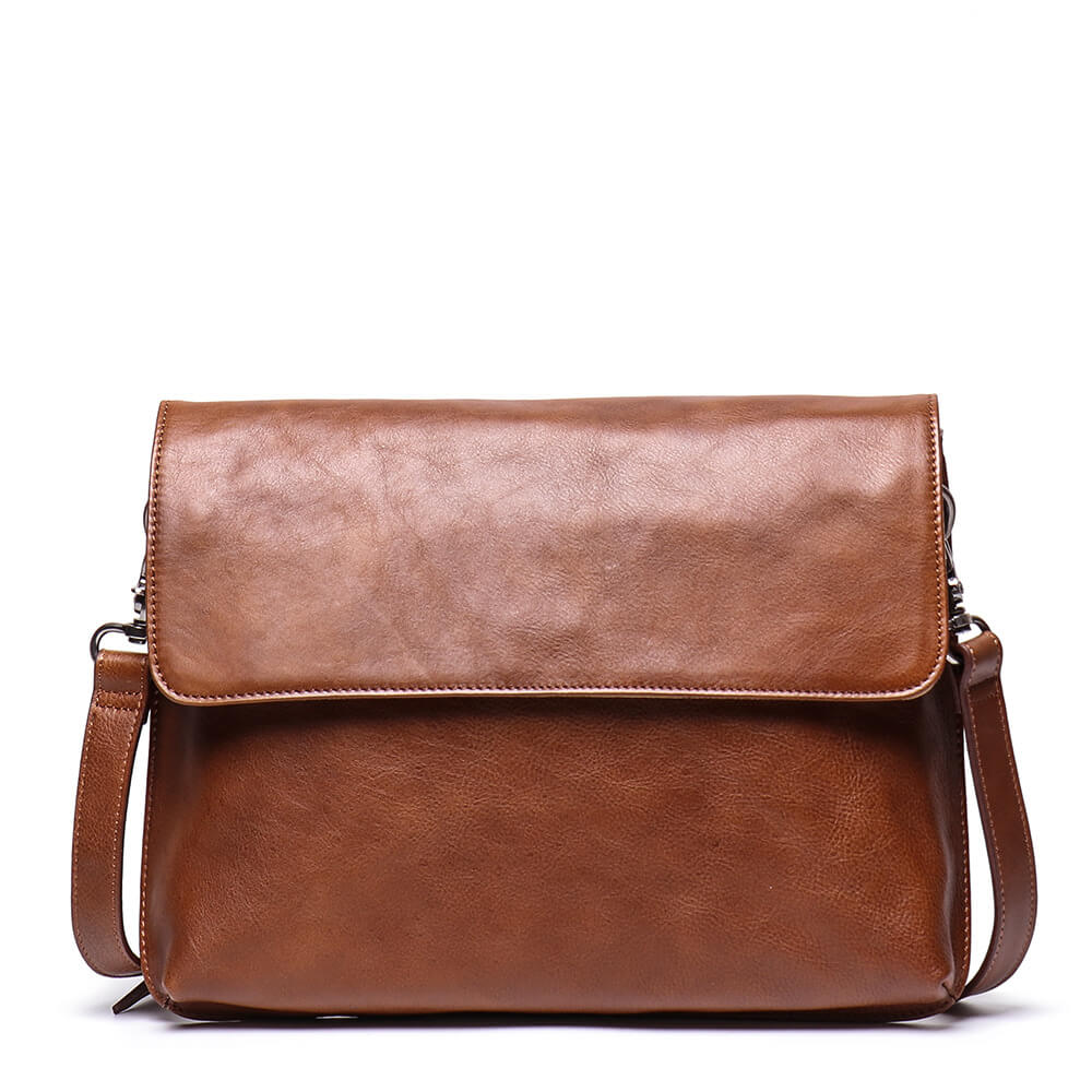 Everyday Leather Sling Shoulder Bag – Babylon Leather - Babylon LeatherBabylon LeatherLJ053 - Brown