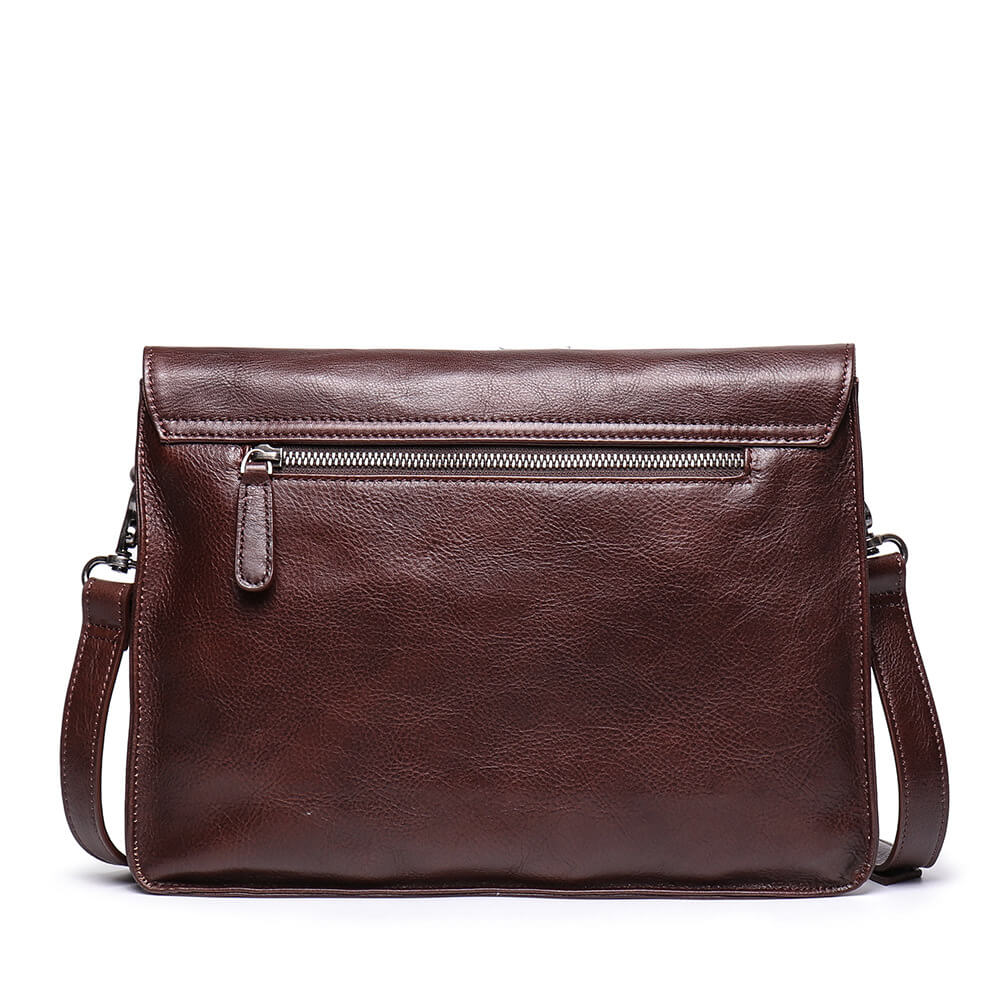 Everyday Leather Sling Shoulder Bag – Babylon Leather - Babylon LeatherBabylon LeatherLJ053 - Dark Brown