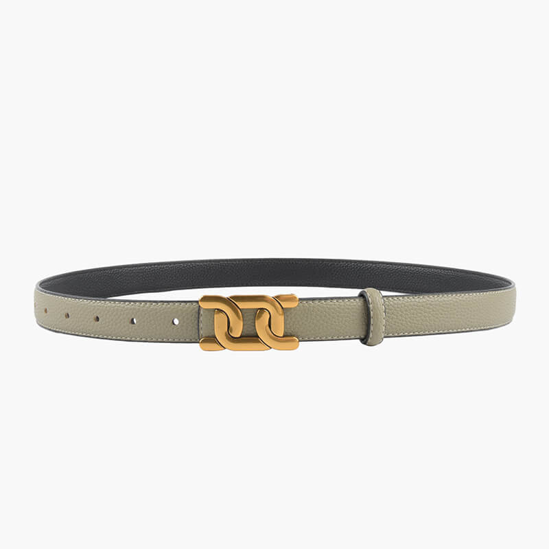 Women's Reversible Lychee-Grain Cowhide Leather Belt – Babylon Leather