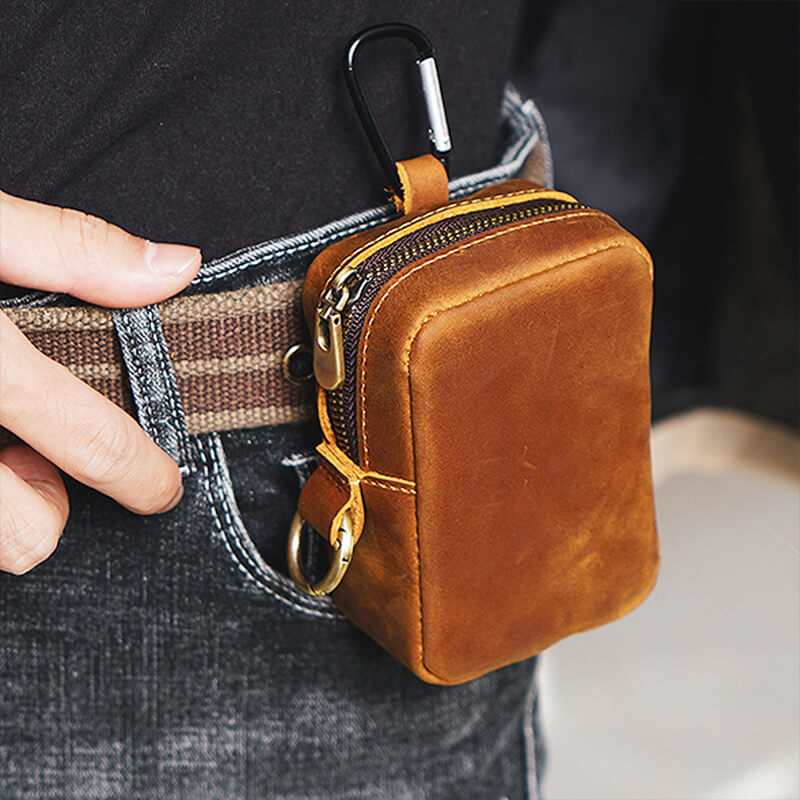 Mini Belt Pouch Coin Card Holder – Babylon Leather